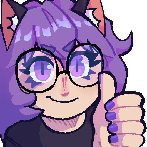 Thumbs Up Ava Emote drawn by: @catcoal on Discord