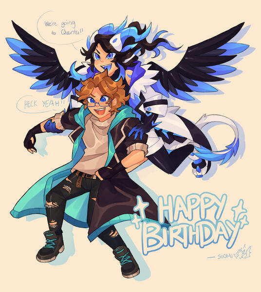 Aqult & Siomi drawn by: @Siomi995